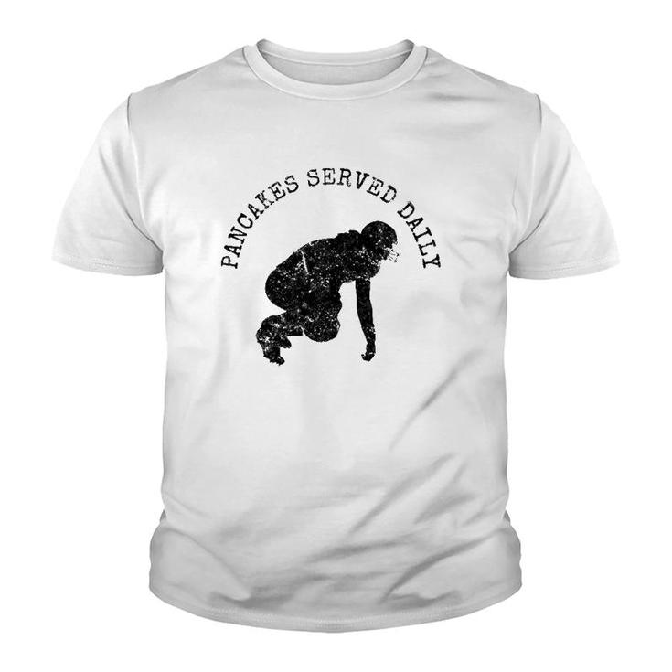 Vintage Football Player Defensive Offensive Lineman Quote Youth T-shirt