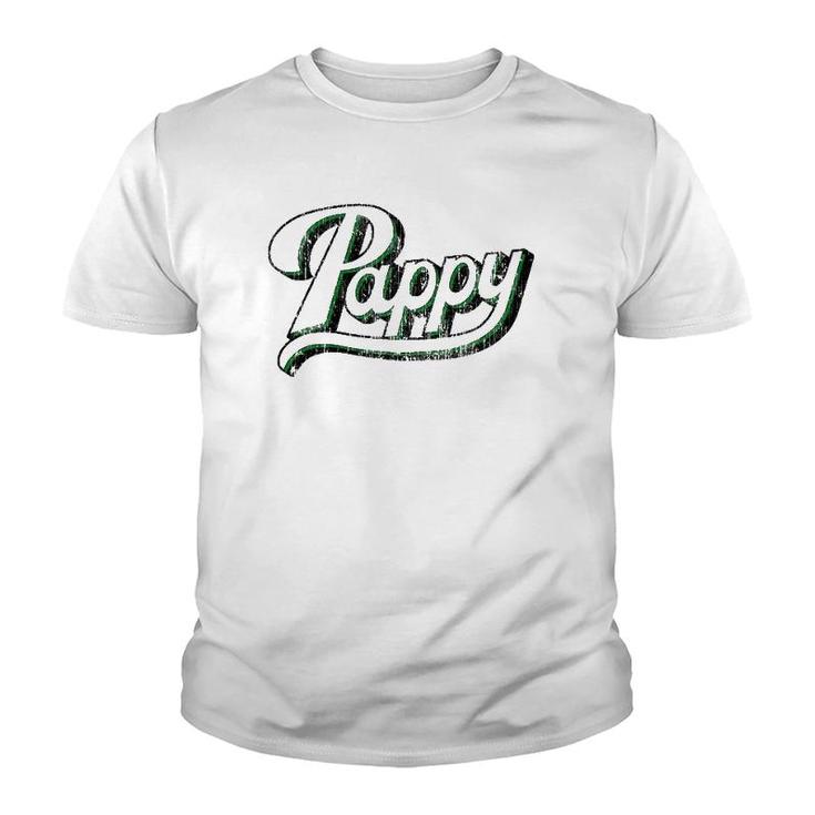 Vintage Pappy Father's Day For Grandpa From Grandkids Youth T-shirt
