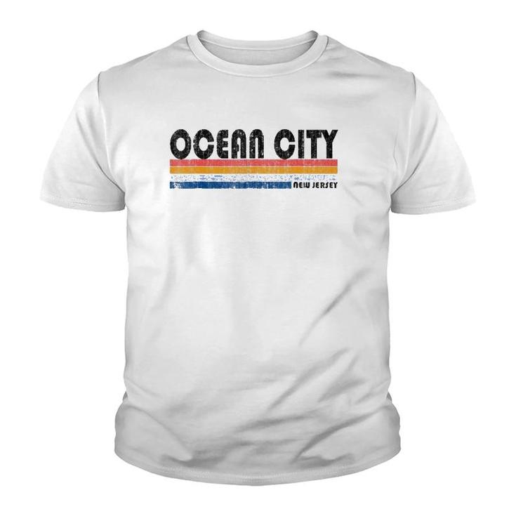 Vintage Retro 70'S 80'S Ocean City Nj Youth T-shirt