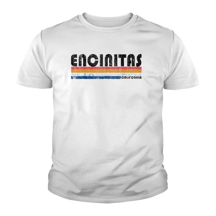 Vintage Retro 70'S 80'S Style Encinitas Ca Youth T-shirt