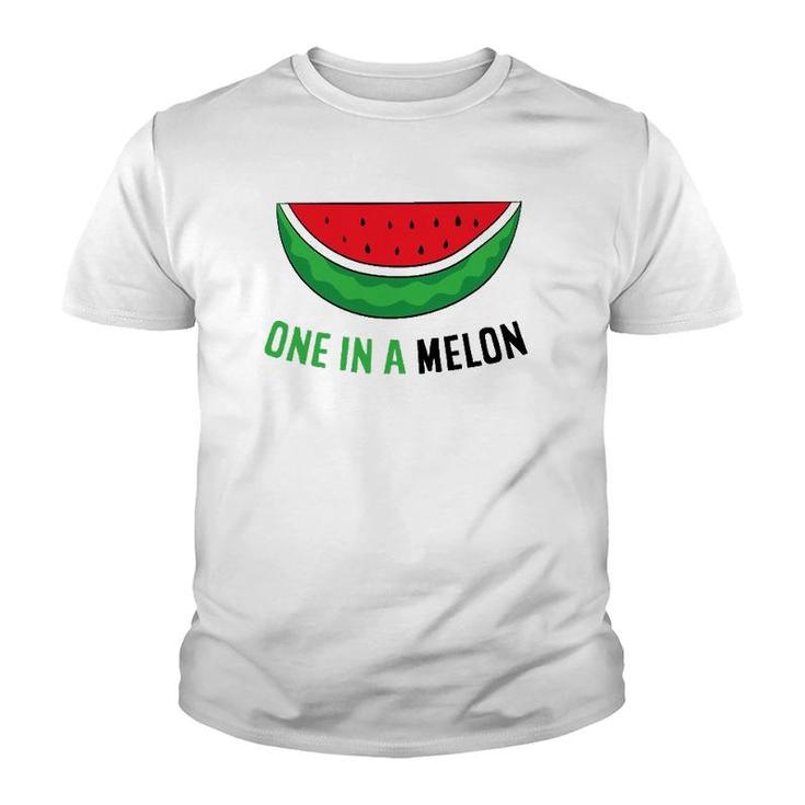 Watermelon Some Melon One In A Melon Youth T-shirt