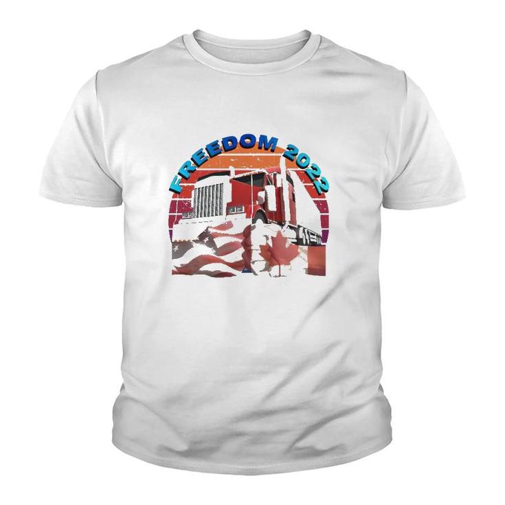 We The People Freedom 2022 Truck Drivers United Youth T-shirt