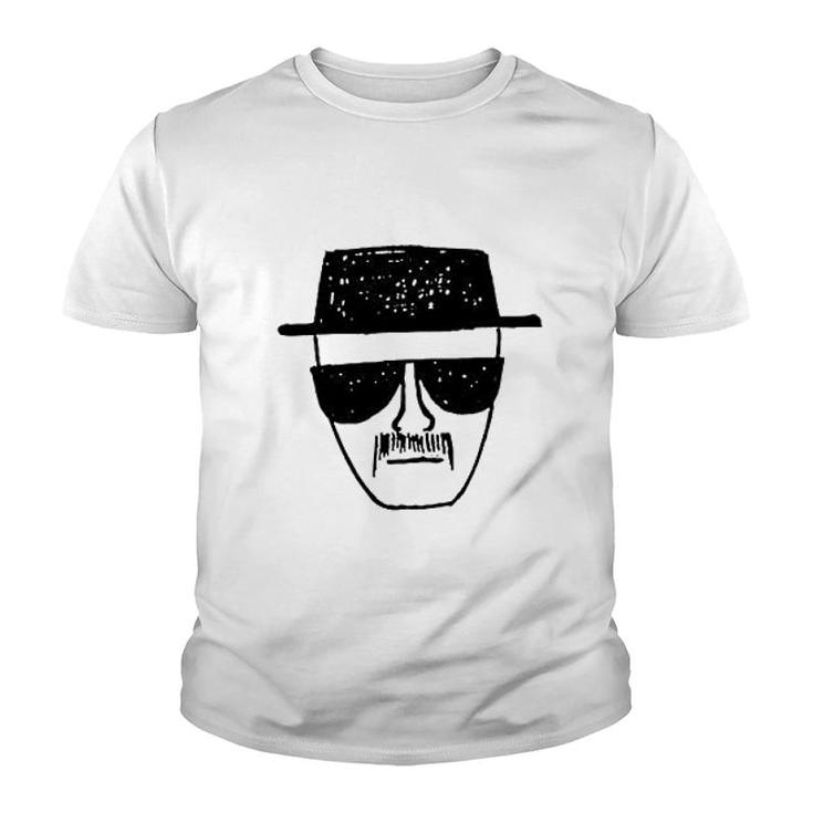 White Face Sunglasses Cool Face Youth T-shirt
