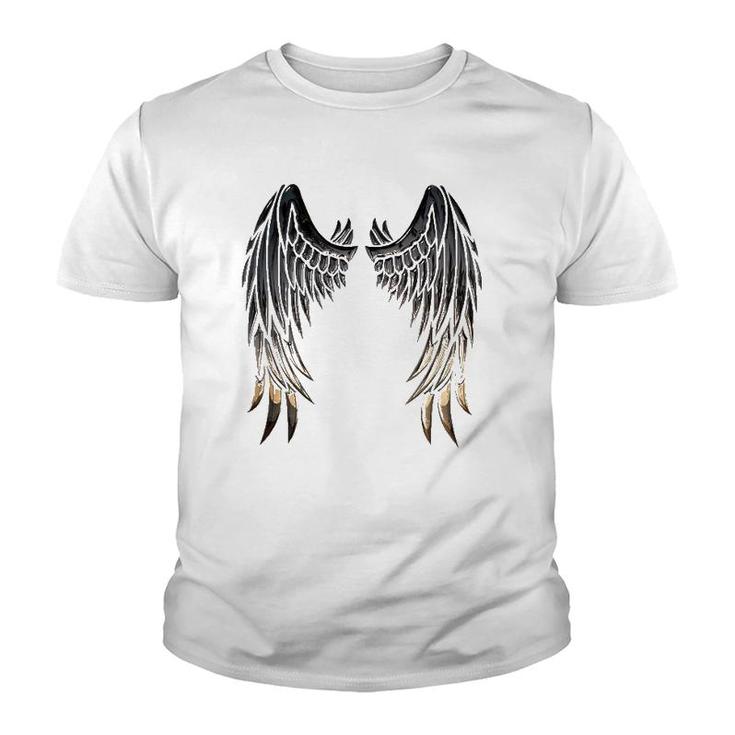 Wings Of An Angel On Back Youth T-shirt
