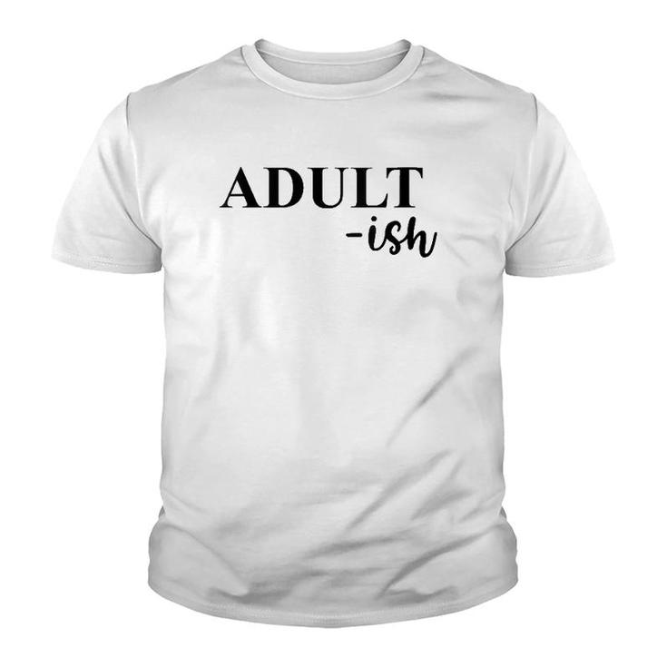 Womens Adult-Ish Dark V-Neck Youth T-shirt