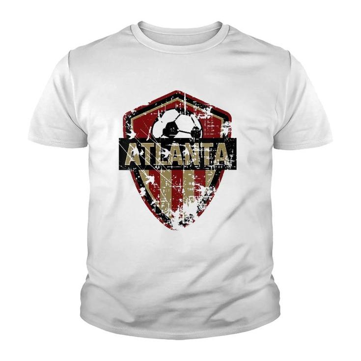 Womens Atlanta Soccer Jersey Style United Football Fan Fc V-Neck Youth T-shirt