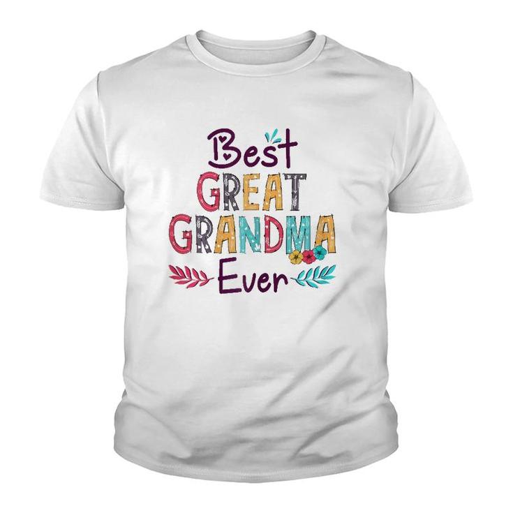 Womens Best Great Grandma Ever Mother's Day Youth T-shirt