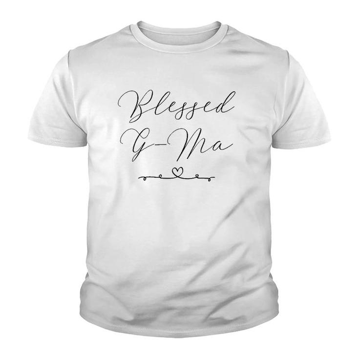 Womens Blessed G-Ma Grandmother Gift Youth T-shirt