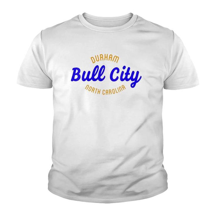 Womens Bull City Durham North Carolina V-Neck Youth T-shirt