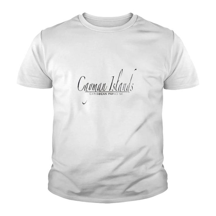 Womens Cayman Islands Caribbean Paradise Souvenir Gift Starfish V-Neck Youth T-shirt