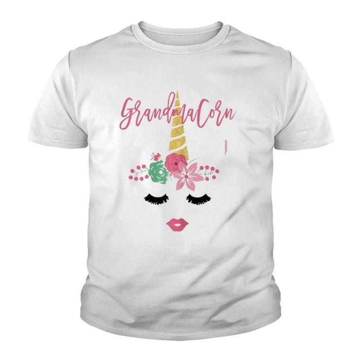 Womens Grandmacorn Unicorn Cute Grandma Gift Mother's Day Youth T-shirt