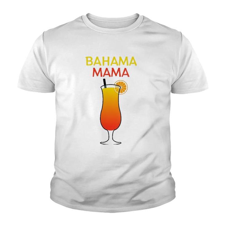Womens I Love Bahama Mama Always At The Bar With This Cocktail V-Neck Youth T-shirt