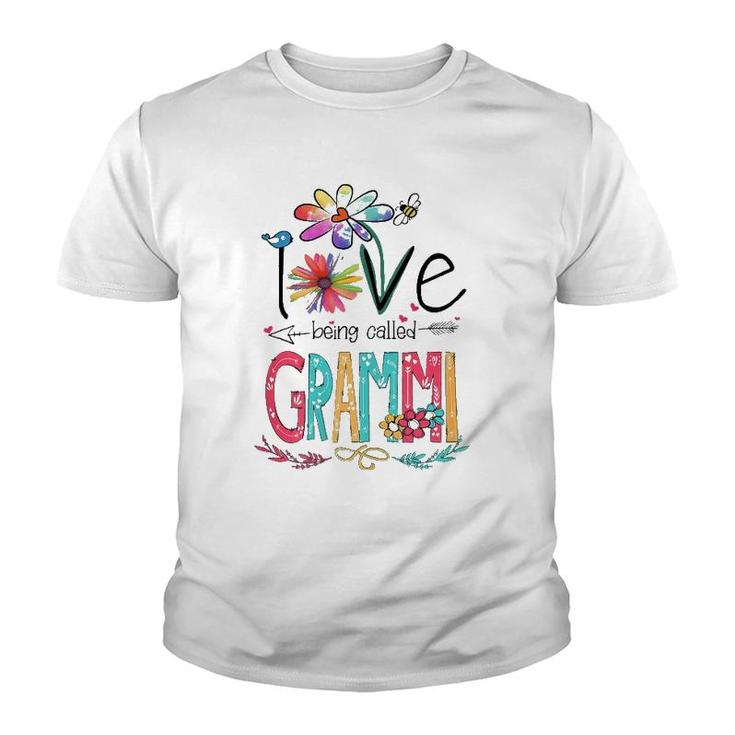 Womens I Love Being Called Grammi Sunflower Gifts Youth T-shirt