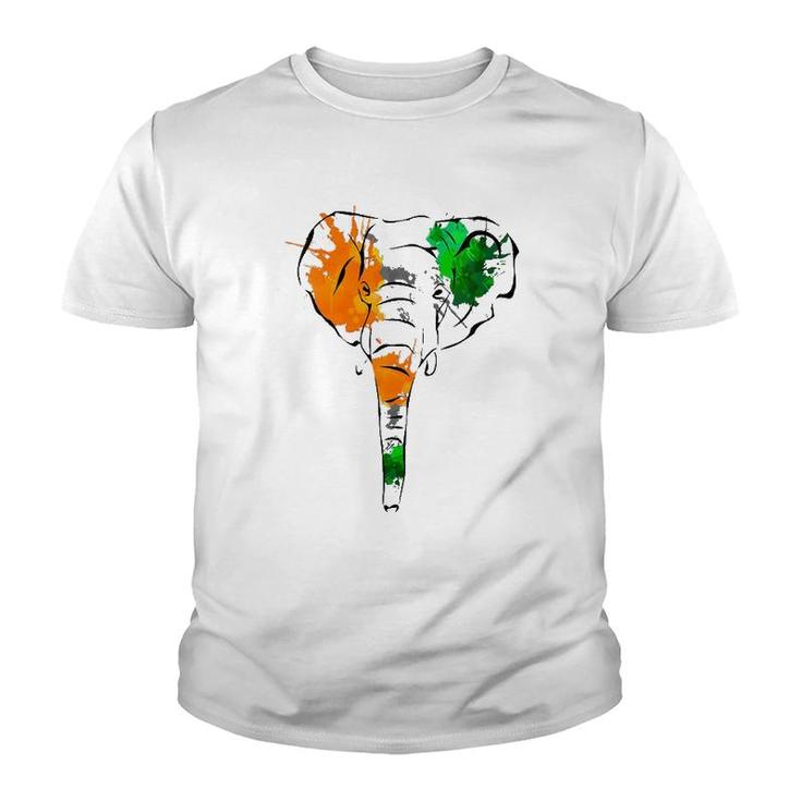 Womens Ivory Coast National Day Cote D'ivoire Elephant Youth T-shirt