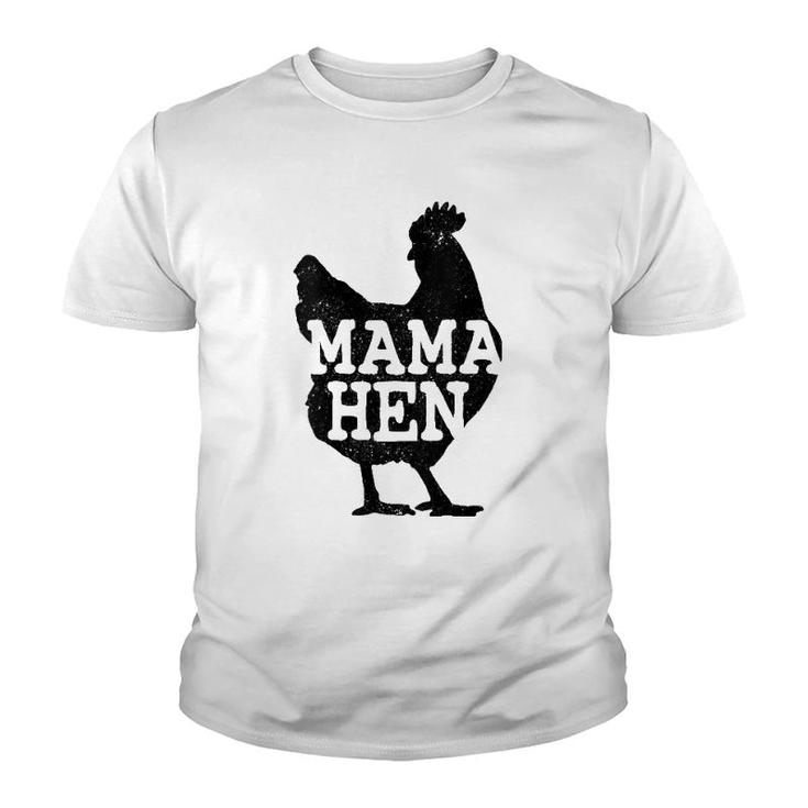 Womens Mama Hen Funny Mother's Day Chicken Mom Farmer Farm Gift Youth T-shirt