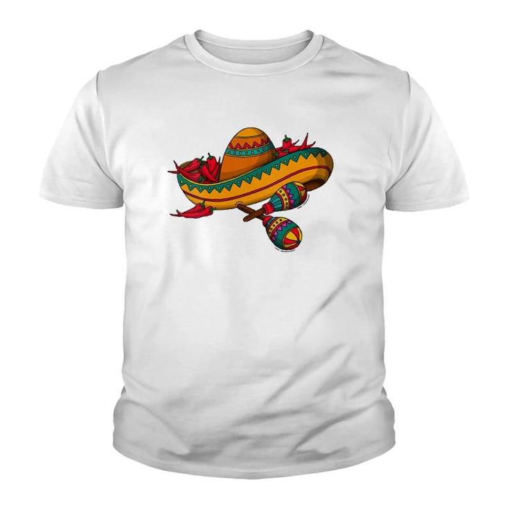 Womens Mexican Latino Hispanic Chicano - Sombrero Mexico  Youth T-shirt