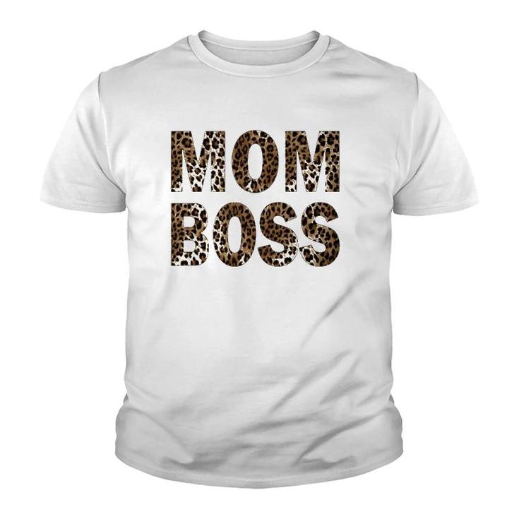 Womens Mom Boss Best Gift For Mom Youth T-shirt