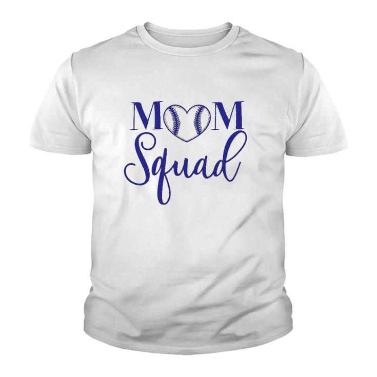 Womens Mom Squad Purple Lettered Top For The Proud Mom To Wear Youth T-shirt