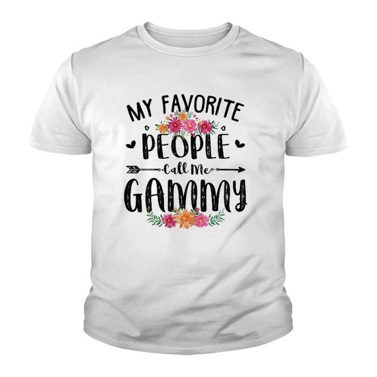 Womens My Favorite People Call Me Gammy Tee Mother's Day Gift Youth T-shirt