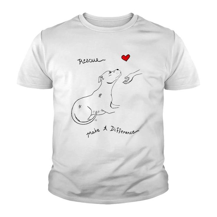 Womens Pitbull Dog Rescue Foster & Adopt Pit Bull Lover  Youth T-shirt