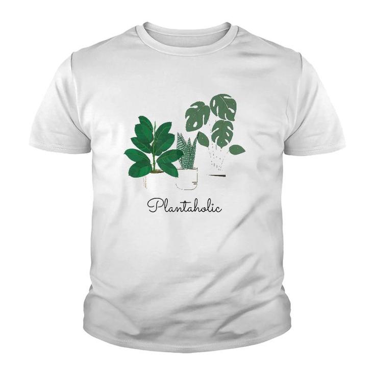 Womens Plantaholic Gardening Plant Youth T-shirt