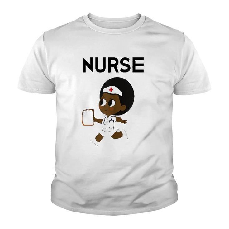 Womens Rn Cna Lpn Nurse Gifts Black Nurses Youth T-shirt