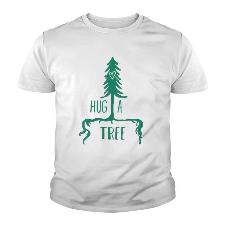 Womens Tree  - Tree With Heart Graphic Hug A Tree  Youth T-shirt