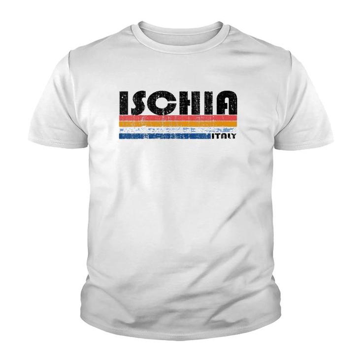 Womens Vintage 70S 80S Style Ischia, Italy V-Neck Youth T-shirt