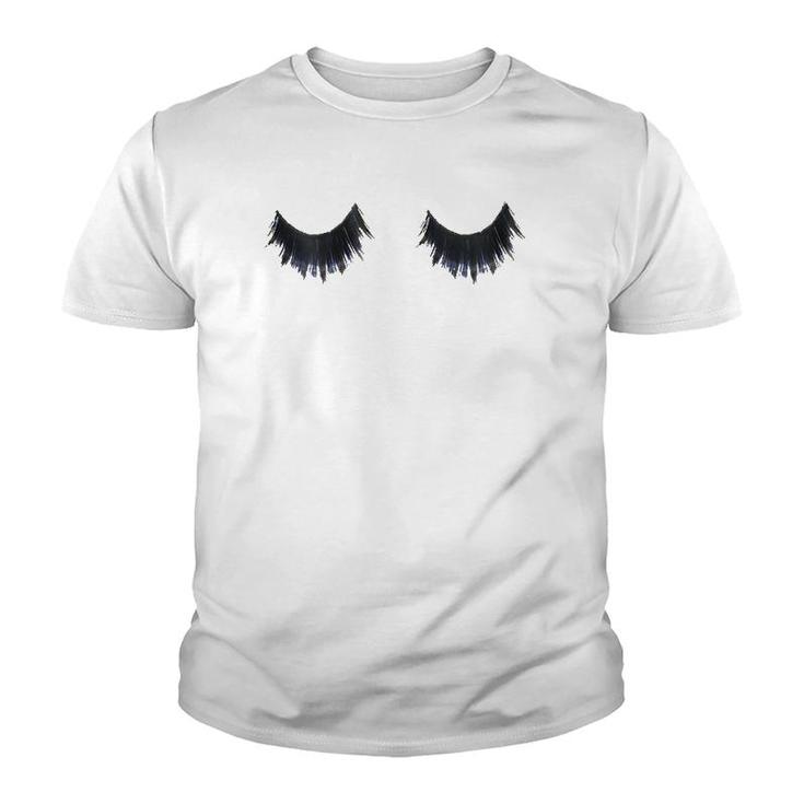Womens Womanwomen Eyes Eyelash Sleep Youth T-shirt