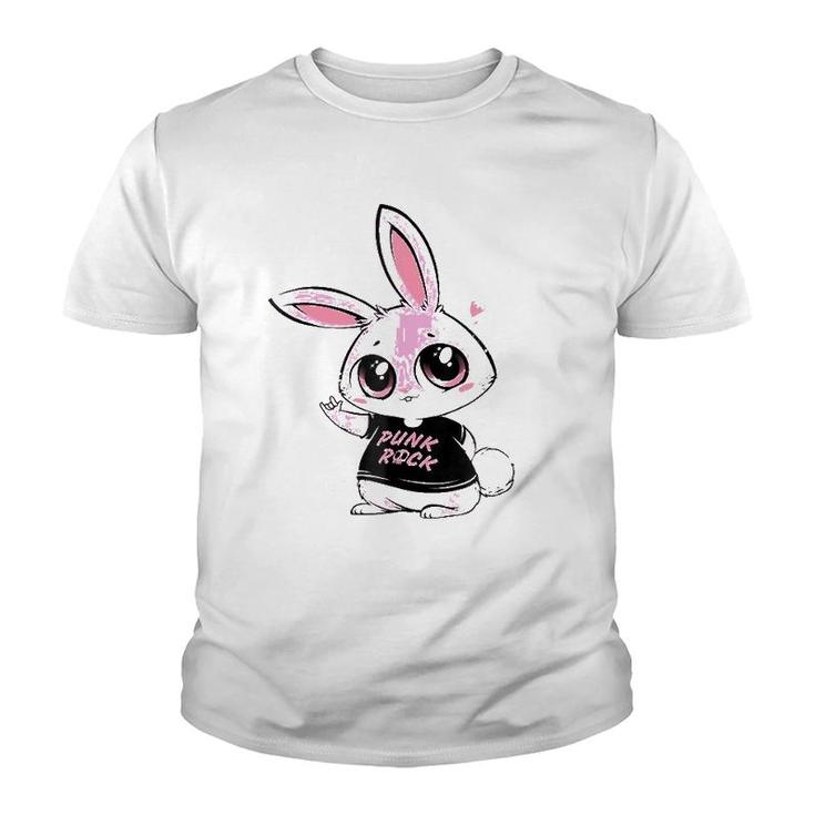 Woot Punk Rock Bunny Men Women Gift Youth T-shirt