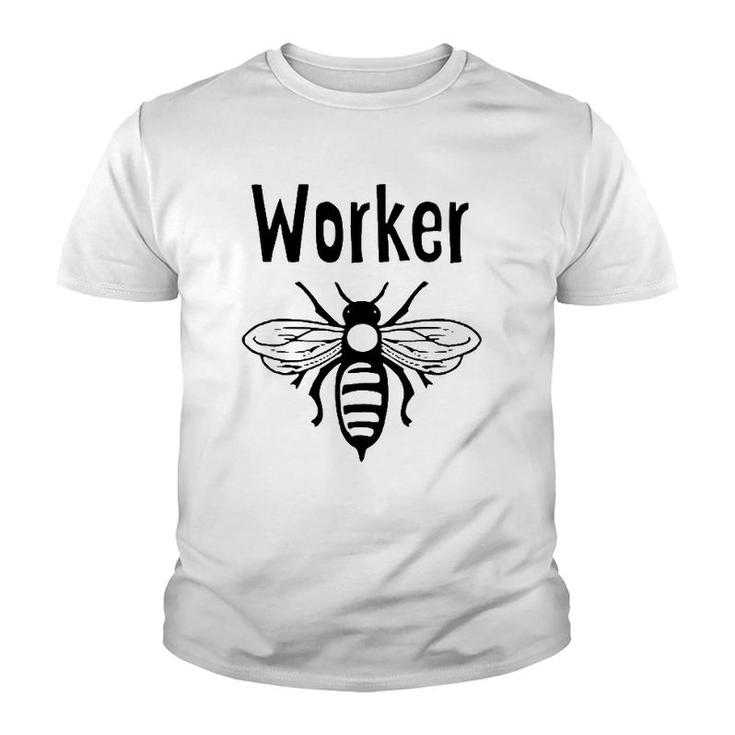 Worker Bee Funny Novelty Beekeeper Beekeeping Gift Youth T-shirt