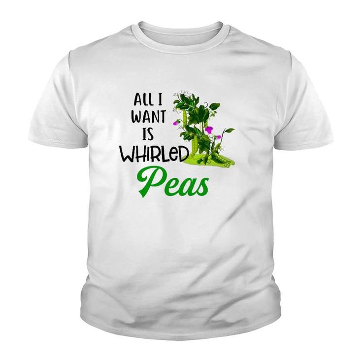 World Peace Tee All I Want Is Whirled Peas Youth T-shirt