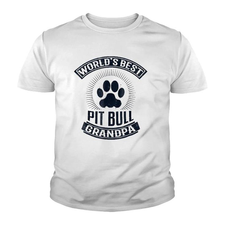 World's Best Pit Bull Grandpa Youth T-shirt