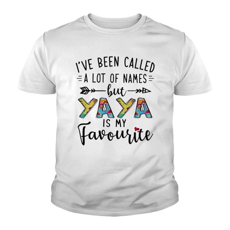Yaya Is My Favourite Name Youth T-shirt