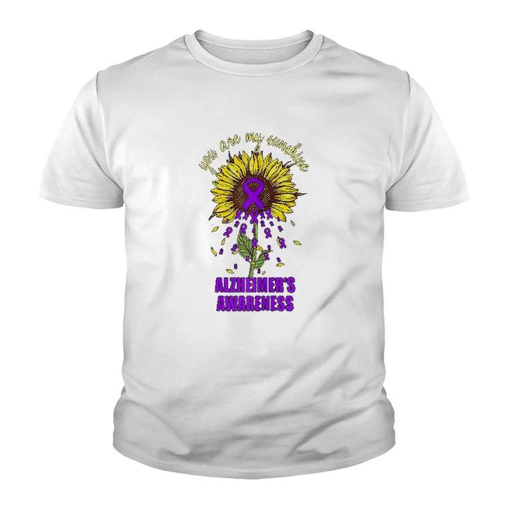 You Are My Sunshine Alzheimers Awareness Youth T-shirt