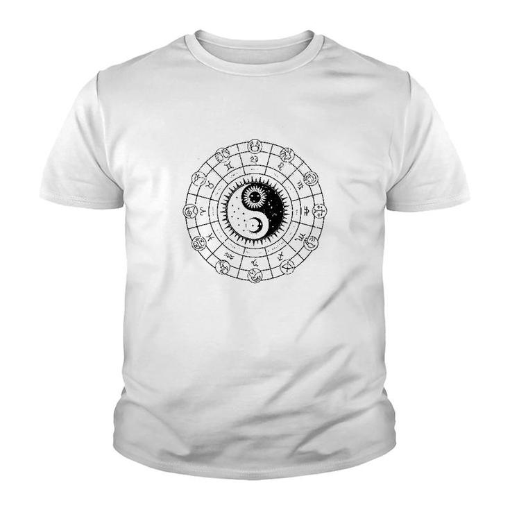 Zodiac Wheel Astrology Youth T-shirt