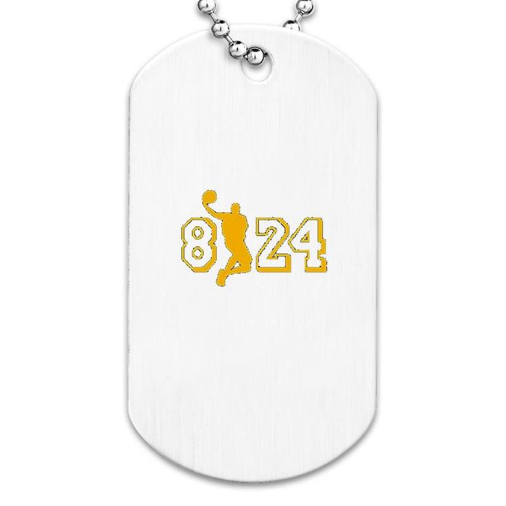 8 And 24 Legend Support Basketball Dog Tag