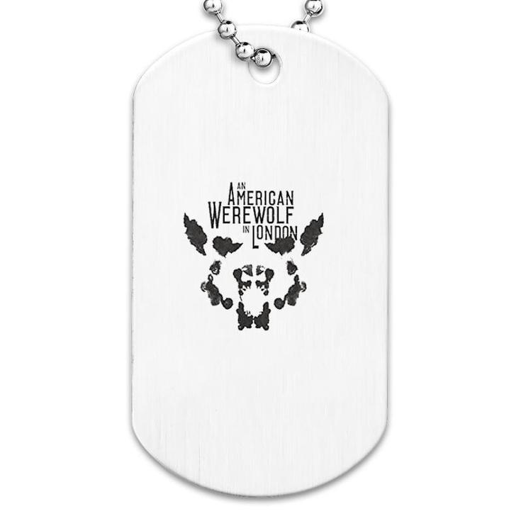 An American Wolf In London Graphic Dog Tag