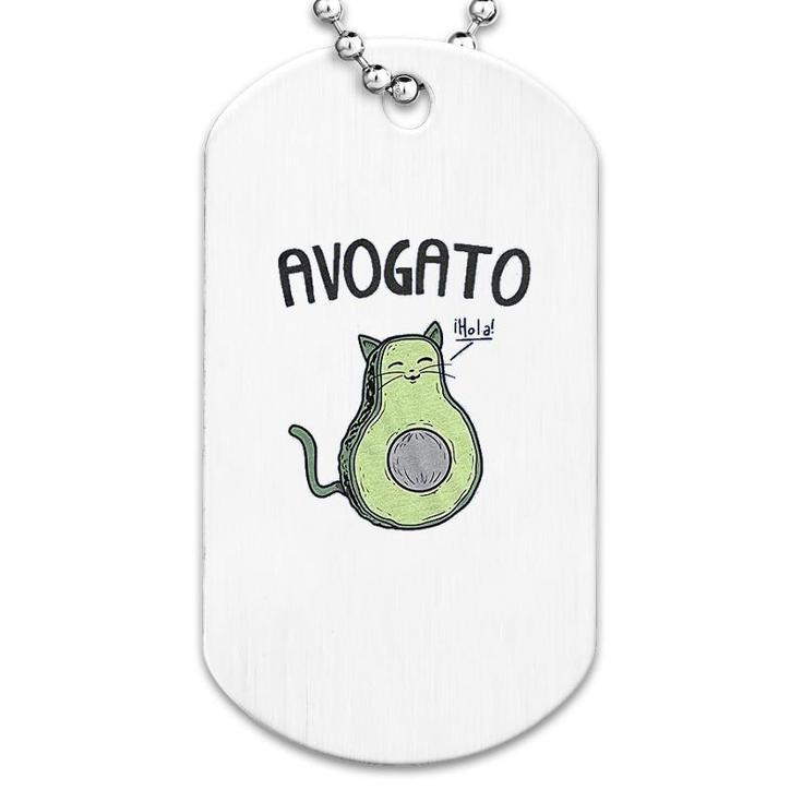 Avogato Funny Avocado Cat Dog Tag