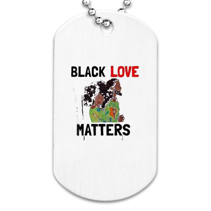 Black Love Matters Afrocentric Dog Tag