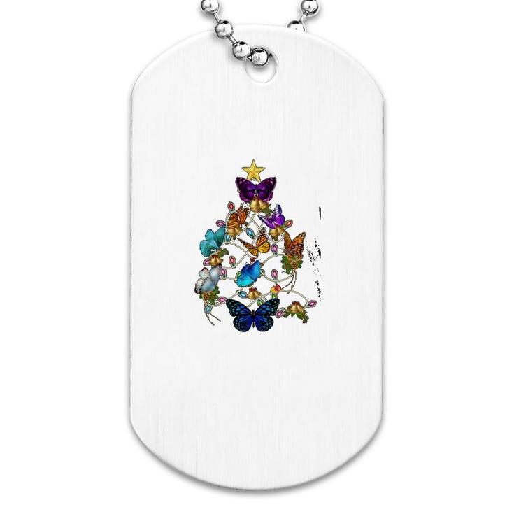 Butterfly Tree Dog Tag