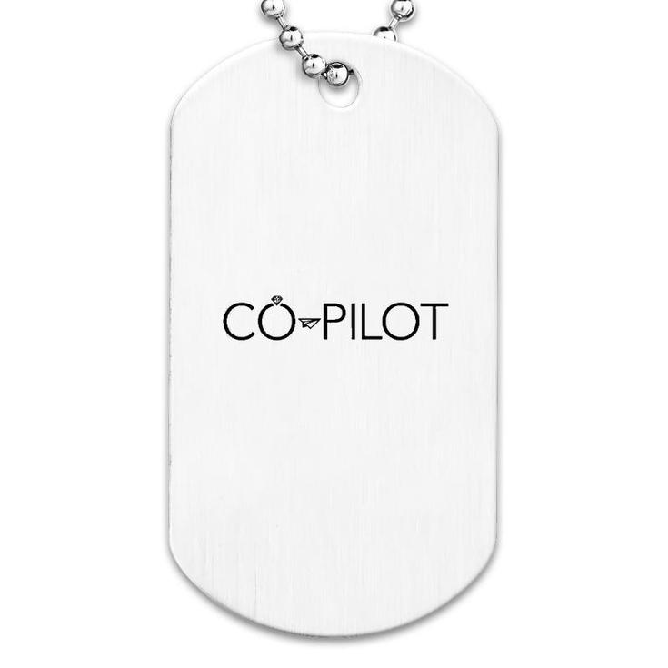 Co Pilot Wife Airplane Aviation Dog Tag