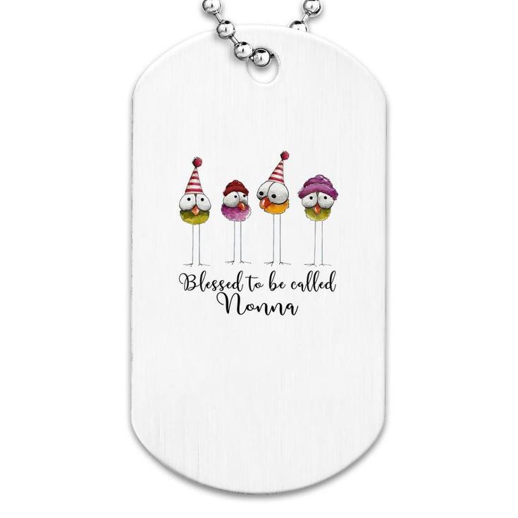 Cute Blessed To Be Called Nonna Dog Tag