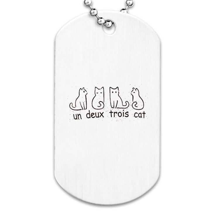 Cute French Cat Dog Tag