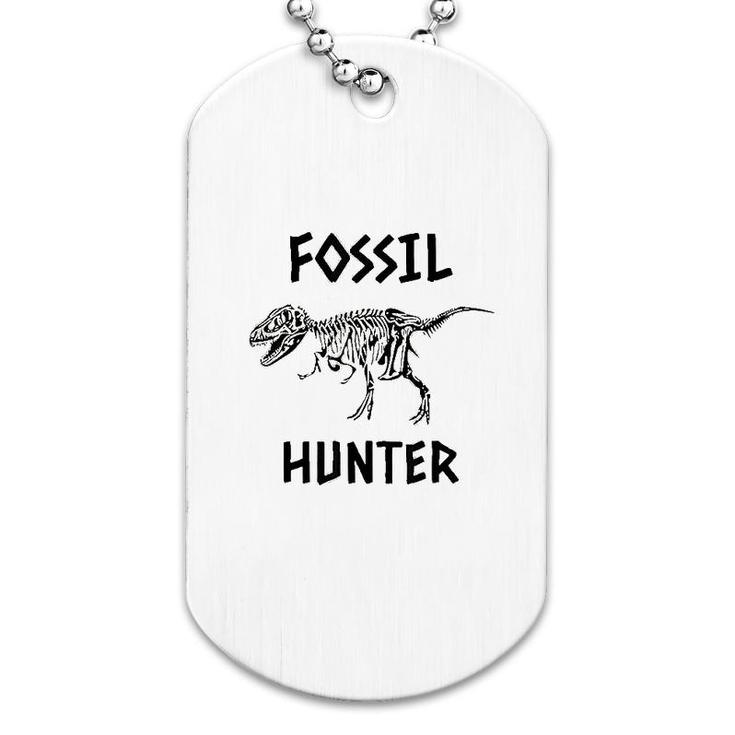 Fossil Hunter Dinosaur Dog Tag | Mazezy