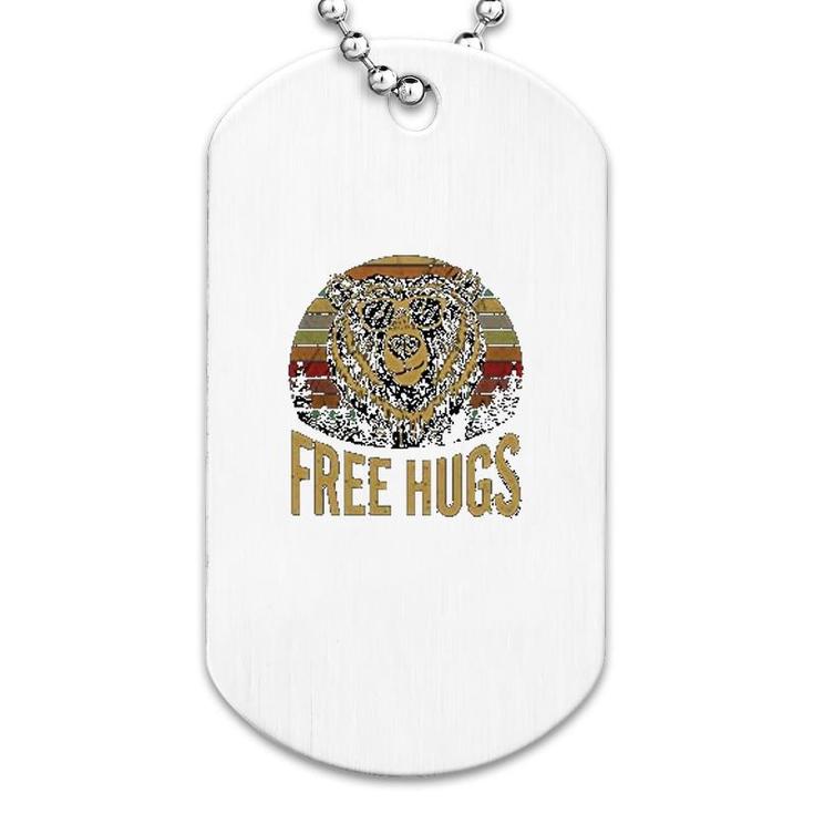 Free Hugs Bear Lovers Dog Tag