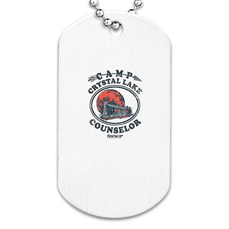 Friday The 13th Movie Camp Crystal Lake Counselor Dog Tag
