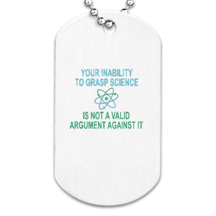 Funny Pro Science Advocate Dog Tag