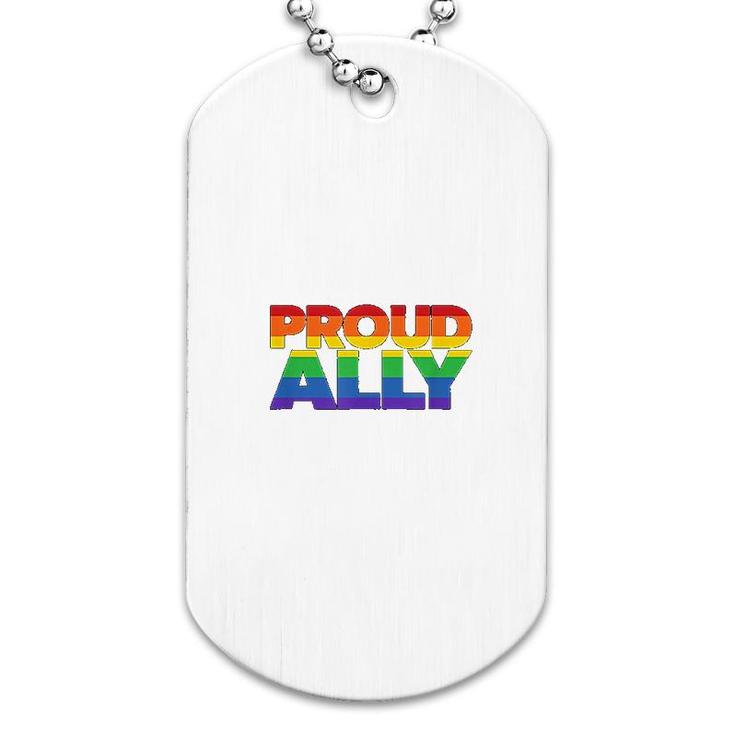 Gay Pride Ally Lgbt Friends Proud Ally Dog Tag