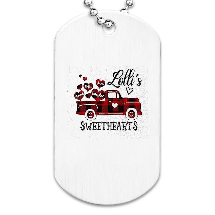 Lollis Red Truck Sweethearts Dog Tag